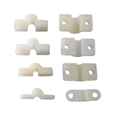 BrewJa 20 Pcs Gear Plates Undercarriage Mounting Strap Saddle Clamp for RC Airplanes Parts Electric Planes Foam Model Accessories (Color : 20 pcs for 2mm Wire)