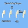 BrewJa 20 Pcs Nylon Snap-Click Style Clevis Swing Keepers for RC Airplanes Parts Electric Planes Foam Model Accessories (Color : 20 pcs 1x4x11 White) view 4