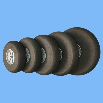BrewJa 2 Pcs Landing Gear Light Foam Sponge Wheels Dia 25mm-110mm Miniature Tire for RC Aircraft Model Replacement Parts (Color : 2pcs D85mm)