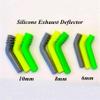 BrewJa 1 Pc Engine Exhaust Pipe Silicone End Deflector Exhaust Extension Compatible with Nitro RC Model Car Compatible with HSP Himoto HPI Compatible with Traxxas Losi Axial (Color : 1pc 8mm Yellow) view 2
