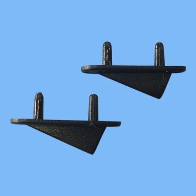 BrewJa 10 Pcs Nylon Control Horn Wing Tip Protector Protecting Corner for RC Aircraft Model Accessories Replacement Color White (Color : 10 pcs 30x10 Black)