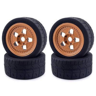 2PCS/4PCS 109mm RC Tires Wheel 17mm Hex Hub 8585 Tyre For ARRMA EX07 1/7 4WD Brushless RC Racing Car Modification accessories (Color : 4PCS)
