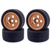 2PCS/4PCS 109mm RC Tires Wheel 17mm Hex Hub 8585 Tyre For ARRMA EX07 1/7 4WD Brushless RC Racing Car Modification accessories (Color : 4PCS) view 1