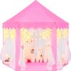 CUBNBUD Princess Tent for Girls Age 4-7 with Star Lights, Kids Play Tent for Girls Indoor, Castle Playhouse Tent for Toddlers, Pink Princess Toy Tent 55x53 inch view 1