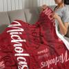 YESCUSTOM Personalized Throw Blanket with Name for Adults Kids Babies,Custom Blankets with Name Baby Blanket Gift for New Mother Toddler Daycare Nursery School Christmas view 4