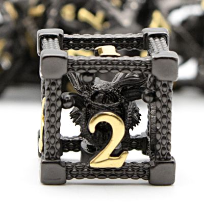 DND Dice,HNCCESG Beholder'S Eye DND Dice Set of 7PC,Dungeons and Dragons Dice for D&D Dice,Eye Monster Metal Dice for RPG Role Playing MTG Tabletop Board Games,Shadowrun Pathfinder(Eye-Black)