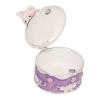 Glomora Purple Rabbit Figurine Trinket Box Hand Painted with Rhinestones Small Jewelry Box for Home Decor and Collectibles view 4