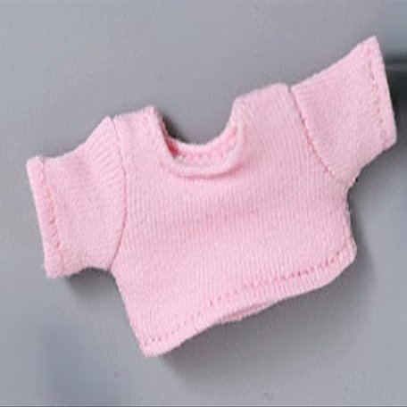 1/12 Scale Female Soldier Short Sleeve T-Shirt Model (Pink,Shorts)