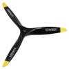 3 Bladed 10in Engine Wood Propeller Black 10x6 10x7 10x8 for Nitro Gasoline Fuel Power RC Model Aircraft (10x6) view 2