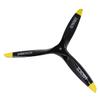 3 Bladed 10in Engine Wood Propeller Black 10x6 10x7 10x8 for Nitro Gasoline Fuel Power RC Model Aircraft (10x6) view 3