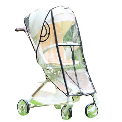 Baby Pushchair EVA Cover Stroller Accessories Breathable Weather Shield Universal Baby Stroller Transparent Rain Cover Waterproof