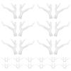 ABOOFAN 50pcs Reindeer Antlers Headband Ornaments Transparent Frosted Craft Supplies for Christmas Hair Accessories and Creative Projects view 1