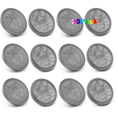 20/Pack Yes No Challenge Coin
