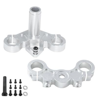 ZLiT RC Front Shock Absorbing Fixed Triangle Plate for LOSI 1/4 Promoto MX RC Car (Fixed Triangle Plate,Silver)