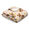 Hwmmbh Cute Rabbit Bunny Daisy Flowers Baby Blanket for Boys Girls Animal Flannel Soft Receiving Blankets Swaddle Blanket Toddler Nursery Bed Blankets Stroller Crib Daycare Playmat 40x50 view 2