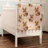 Hwmmbh Cute Rabbit Bunny Daisy Flowers Baby Blanket for Boys Girls Animal Flannel Soft Receiving Blankets Swaddle Blanket Toddler Nursery Bed Blankets Stroller Crib Daycare Playmat 40x50 view 3