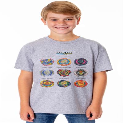 Beyblade Burst TV Show Series Unisex Childs Battle Beyblades Crewneck T-Shirt For Kids (X-Small)