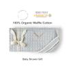 DORMIKID Organic Cover for Nursing Pillow  Premium Quality 100% Cotton Oeko-Tex Standard  Case for Breastfeeding and Bottle Feeding Pillow  Soft and Breathable  Only Cover (Slate Waffle) view 2