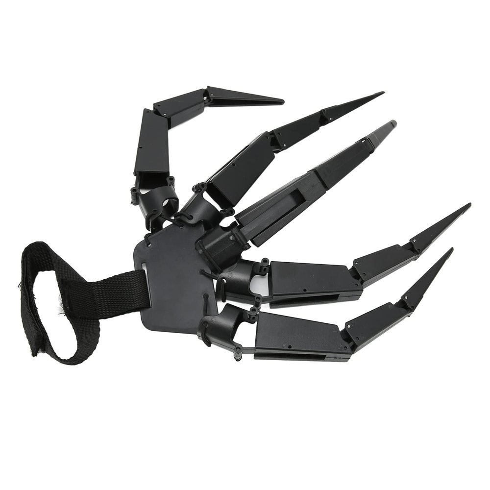 Halloween Articulated Fingers Wearable Horrific Finger Extension Party Supplies Cosplay Props (Right Hand)