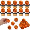 12 PCS Basketball Cupcake Toppers 3D Basketball Cupcake Topper Decorations for Sports Theme Baby Shower Kids Birthday Party Cake Decorations Supplies view 1