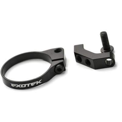 Exotek 24mm Mini Fan Mount Clamp-On 7075 for 24mm Dia. Motors Black EXO2161BLK