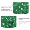 Abstract Football Soccer Green Toys Storage Bin with Cotton Rope Large Capacity Clothes Storage Baskets Laundry Hamper Holiday Ornament Box Organizer for Bedroom Bathroom Nursery view 3
