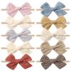 10PCS Doboi Baby Girls Headbands Hair Bows Nylon Linen Hairbands Handmade Hair Accessories for Newborn Infant Toddlers Little Girl and Kids view 1