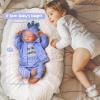ADFO Reborn Baby Dolls Girl Realistic, 20 inch Lifelike Realistic Girl Newborn Real Life Baby Girl Dolls Soft Vinyl and Cloth Body with Clothes and Toy Gift for Kids Age 3+ view 3