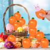 12 Pcs Easter Carrot Rabbit Fidget Toys, Rabbit Squeeze Ball for Kids Relieve Stress, Pop Up Toy for Easter Basket Stuffers view 4