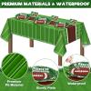 168 Pcs Football Party Decorations, 2026 Football Party Supplies, Includes Tablecloth, Plates, Napkin, Balloons and Banner for Football Birthday Party Gameday Decor view 4