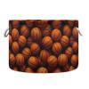 AMmao Funny Basketball Toys Storage Bin with Cotton Rope Large Capacity Clothes Storage Baskets Laundry Hamper Holiday Ornament Box Organizer for Bedroom Bathroom Nursery view 1