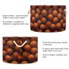 AMmao Funny Basketball Toys Storage Bin with Cotton Rope Large Capacity Clothes Storage Baskets Laundry Hamper Holiday Ornament Box Organizer for Bedroom Bathroom Nursery view 3