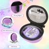 Meetikar Carrying Case and Silicone Cover Compatible with Tamagotchi Pix Virtual Pet Game Machine, (5-in-1) Silicone Cover for Tamagotchi Pix, with Finger Lanyard and Screen Protector (Purple) view 3