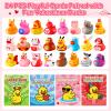 24 Pcs Rubber Ducks with Valentines Day Cards for Kids School Classroom, Valentines Theme Rubber Ducks in Bulk, Valentines Day Gifts for Kids Classroom Exchange Prizes, Valentines Day Party Favors view 2