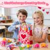 24 Pcs Rubber Ducks with Valentines Day Cards for Kids School Classroom, Valentines Theme Rubber Ducks in Bulk, Valentines Day Gifts for Kids Classroom Exchange Prizes, Valentines Day Party Favors view 4