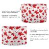 AMmao Red Maple Leaf Pattern Toys Storage Bin with Cotton Rope Large Capacity Clothes Storage Baskets Laundry Hamper Holiday Ornament Box Organizer for Bedroom Bathroom Nursery view 3