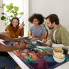 Playmat with Zones for MTG Magic The Gathering, 24 x 14 inches Stitched TCG Card Play Mat Commander Board Game Mats Smooth Rubber Surface Battle Game Desk Mat, Fantasy Tree view 3