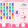 28 Pack Valentines Day Gifts for Kids Classroom Include Valentines Day Cards & School 5 in 1 Stacking Bear Pencils Kids Stationery for Classroom School Valentines Party Favors Valentine Exchange Gifts view 3