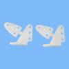 BrewJa 10 Pcs Nylon Pin Horn/Zip Horns Without Screws 3 Hole/4 Hole RC Airplanes Parts Electric Planes Foam Model Accessories (Color : 10 pcs 13.5x16) view 1