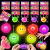 24Pack Light Up Balls Valentines Day Gifts for Kids Teens Light Up Party Favors for Kids Boys Girls Classroom Valentines Goodie Bags Prizes Stuffers LED Puffer Balls Bulk Toys Classroom Party Supplies view 1