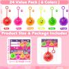 24Pack Light Up Balls Valentines Day Gifts for Kids Teens Light Up Party Favors for Kids Boys Girls Classroom Valentines Goodie Bags Prizes Stuffers LED Puffer Balls Bulk Toys Classroom Party Supplies view 2