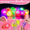 24Pack Light Up Balls Valentines Day Gifts for Kids Teens Light Up Party Favors for Kids Boys Girls Classroom Valentines Goodie Bags Prizes Stuffers LED Puffer Balls Bulk Toys Classroom Party Supplies view 3