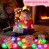 24Pack Light Up Balls Valentines Day Gifts for Kids Teens Light Up Party Favors for Kids Boys Girls Classroom Valentines Goodie Bags Prizes Stuffers LED Puffer Balls Bulk Toys Classroom Party Supplies view 4