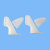 BrewJa 10 Pcs Nylon Pin Horn/Zip Horns Without Screws 3 Hole/4 Hole RC Airplanes Parts Electric Planes Foam Model Accessories (Color : 10 pcs 16x28.5) view 1