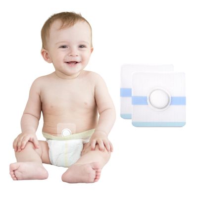 Baby Belly Navel Patches(15 Pieces), Hernia Patch,Belly Button Shaper with Waterproof Cotton Pads,Umbilical Hernia Belt Baby,Baby Belly Button wrap 88cm