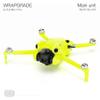 WRAPGRADE Skin Stickers Compatible with DJI Mini 4 Pro | Full Wrap (Neon Yellow) view 3