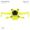WRAPGRADE Skin Stickers Compatible with DJI Mini 4 Pro | Full Wrap (Neon Yellow) view 4