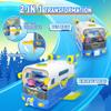 Super Wings Season 7 New Super Pets' Mini BaseTransforming Playset from Bus to Aircraft, with Super Pet Jett & Dizzy, Role Play Toys for Kids, Gifts for Girls Boys Age 3+ view 2