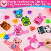 28 Pack Valentines Day Gifts for Kids with Colorful Heart Stress Balls Valentines Day Cards for Kids School Stress Relief Squeeze Toys for Teens Boys Girls Valentine Classroom Exchange Party Favors view 3