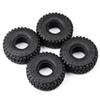 4Pcs 121 * 45MM Soft Rubber Tyre 1.9" Wheel Rock Terrain Tire for 1/10 RC Crawler Car for for Traxxas TRX-4 Axial SCX10 90046 Modification Accessories view 2